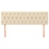 Cabeceros 2 unidades tela color crema 72x7x78/88