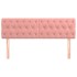 Cabeceros 2 unidades de terciopelo rosa 72x7x78/88