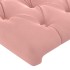 Cabeceros 2 unidades de terciopelo rosa 72x7x78/88