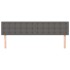 Cabeceros 2 unidades de cuero sintético gris 80x5x78/88