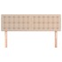 Cabeceros 2 unidades cuero sintético capuchino 72x5x78/88