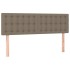 Cabeceros 2 unidades tela gris taupe 72x5x78/88
