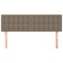Cabeceros 2 unidades tela gris taupe 72x5x78/88