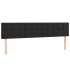 Cabeceros 2 unidades de terciopelo negro 90x5x78/88