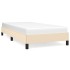 Estructura de cama sin colchón tela crema 80x200