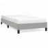 Estructura de cama sin colchón tela gris claro 90x190