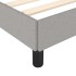 Estructura de cama sin colchón tela gris claro 90x190