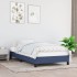 Estructura de cama sin colchón tela azul 90x200