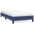 Estructura de cama sin colchón tela azul 90x200