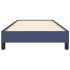Estructura de cama sin colchón tela azul 90x200
