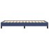 Estructura de cama sin colchón tela azul 90x200