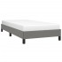 Estructura de cama sin colchón tela gris oscuro 90x200