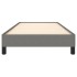 Estructura de cama sin colchón tela gris oscuro 90x200