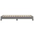 Estructura de cama sin colchón tela gris oscuro 90x200