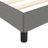 Estructura de cama sin colchón tela gris oscuro 90x200