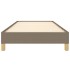 Estructura de cama sin colchón tela gris taupe 100x200