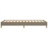 Estructura de cama sin colchón tela gris taupe 100x200