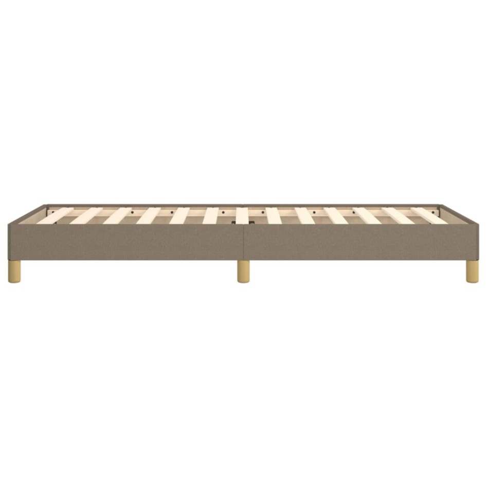 Estructura de cama sin colchón tela gris taupe 100x200