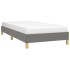Estructura de cama sin colchón tela gris oscuro 90x200