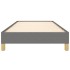 Estructura de cama sin colchón tela gris oscuro 90x200