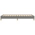 Estructura de cama sin colchón tela gris oscuro 90x200