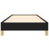 Estructura de cama sin colchón tela negro 80x200