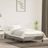 Estructura de cama sin colchón terciopelo gris claro 90x200