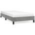 Estructura de cama sin colchón terciopelo gris claro 90x200