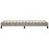 Estructura de cama sin colchón terciopelo gris claro 90x200