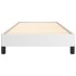 Estructura de cama sin colchón cuero sintético blanco 80x200
