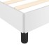 Estructura de cama sin colchón cuero sintético blanco 80x200