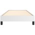 Estructura de cama sin colchón cuero sintético blanco 90x200