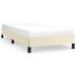 Estructura de cama sin colchón cuero sintético crema 100x200