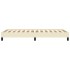 Estructura de cama sin colchón cuero sintético crema 100x200