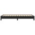 Estructura de cama sin colchón cuero sintético negro 90x190