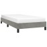 Estructura de cama sin colchón terciopelo gris claro 90x190