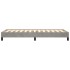 Estructura de cama sin colchón terciopelo gris claro 90x190