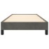 Estructura de cama sin colchón terciopelo gris oscuro