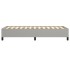 Estructura de cama sin colchón tela gris claro 90x190