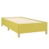 Estructura de cama sin colchón tela verde 90x200