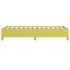 Estructura de cama sin colchón tela verde 90x200
