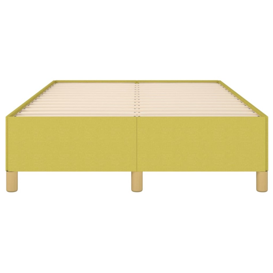 Estructura de cama sin colchón tela verde 120x200