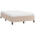 Estructura cama sin colchón cuero sintético capuchino