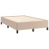 Estructura cama sin colchón cuero sintético capuchino