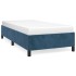 Estructura de cama sin colchón terciopelo azul oscuro 80x200