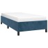 Estructura de cama sin colchón terciopelo azul oscuro 80x200