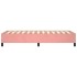 Estructura de cama sin colchón terciopelo rosa 90x190