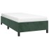 Estructura de cama sin colchón terciopelo verde oscuro