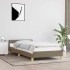 Estructura de cama sin colchón tela gris taupe 100x200