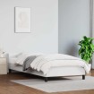Estructura de cama con cabecero sin colchón blanco 80x200 cm